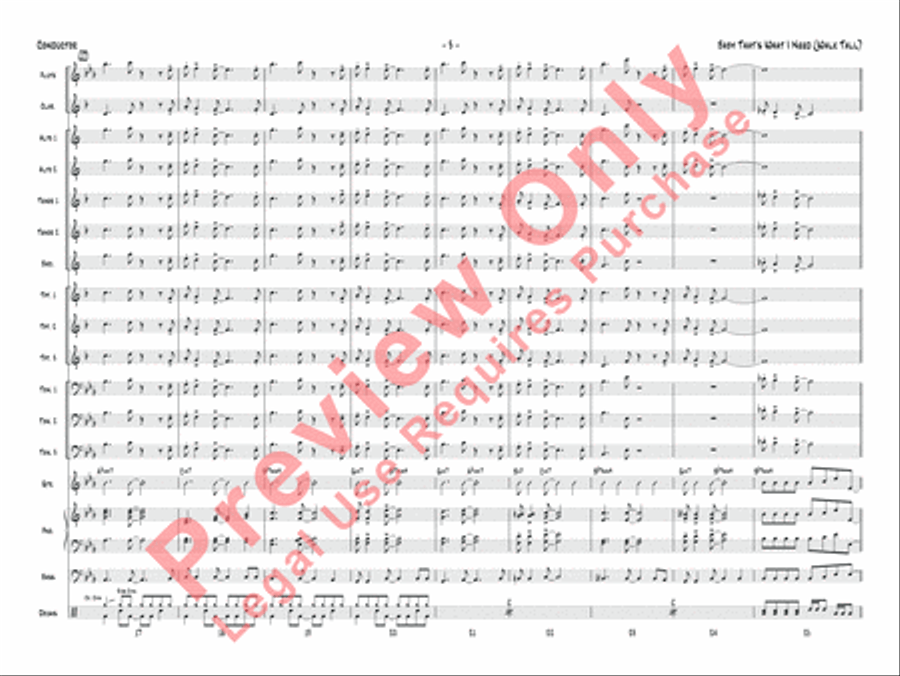 Baby That's What I Need (Walk Tall) Jazz Ensemble scores gallery preview page 4