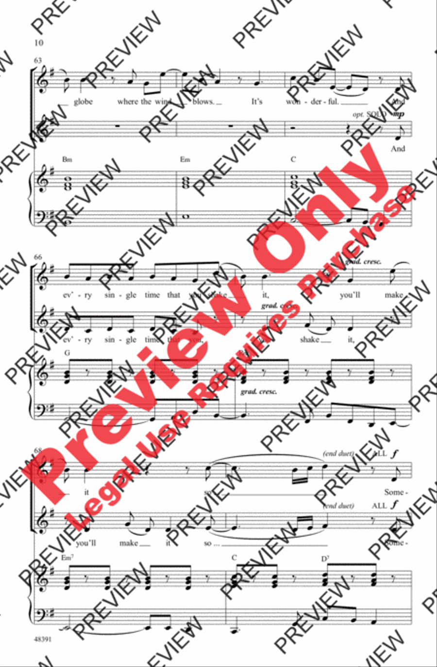 Snow Globe 2-Part scores gallery preview page 10