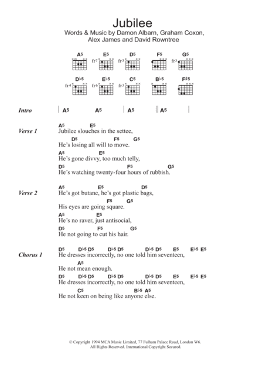 Jubilee Acoustic Guitar scores gallery preview page 1