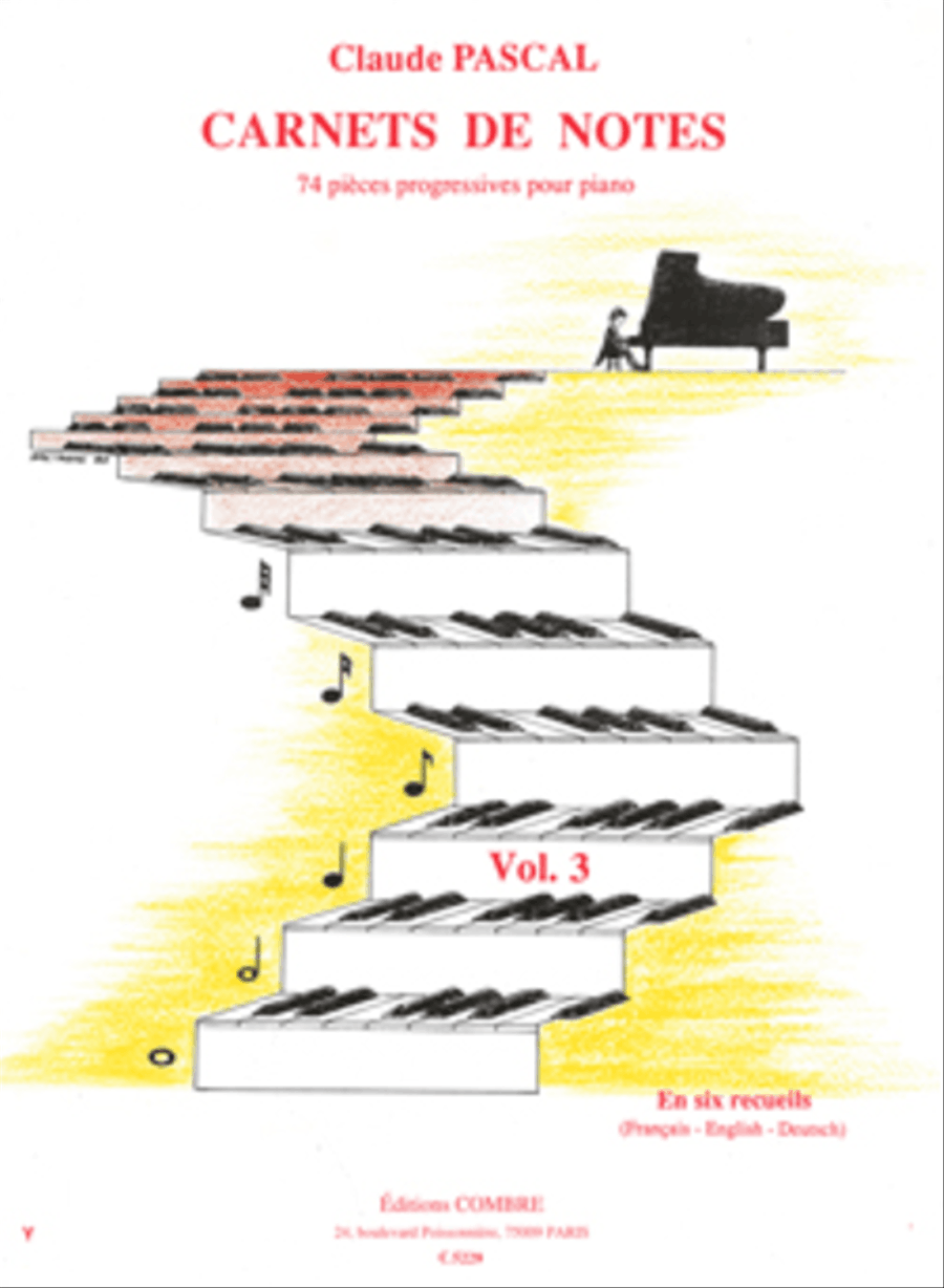 Carnets de notes - Volume 3 Piano Solo scores gallery preview page 1
