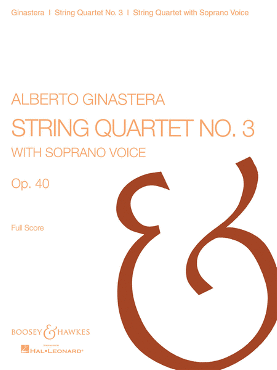 String Quartet No. 3, Op. 40 String Quartet scores gallery preview page 1