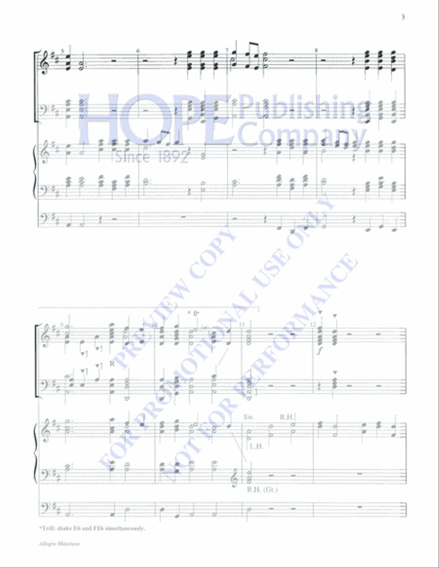 Allegro Maestoso 5-Octaves scores gallery preview page 3