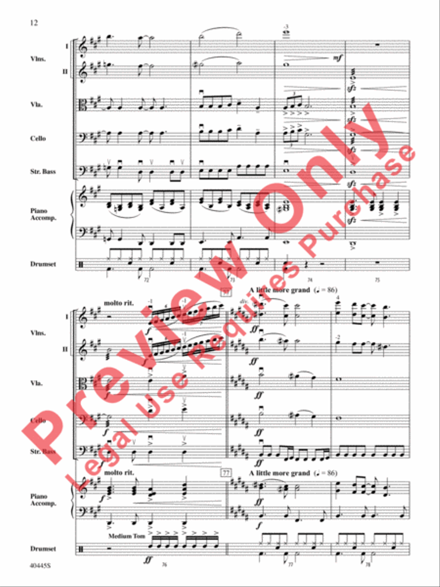 The Rolling Stones on Tour String Orchestra scores gallery preview page 13