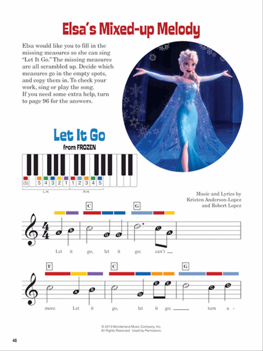 Disney Music Activity Book – 2nd Edition C Instrument scores gallery preview page 4