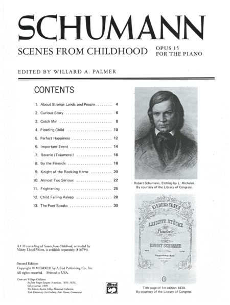 Schumann -- Scenes from Childhood