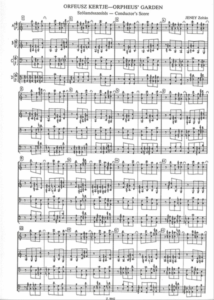 Der Garten von Orpheus für acht Instrumente Chamber Music scores gallery preview page 2
