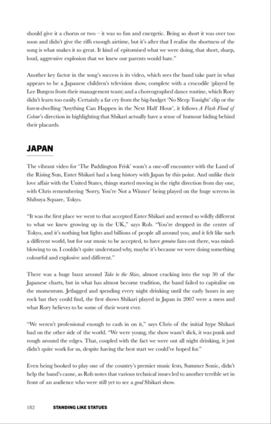 Standing Like Statues -- The Enter Shikari Authorised Biography Collection / Songbook scores gallery preview page 4