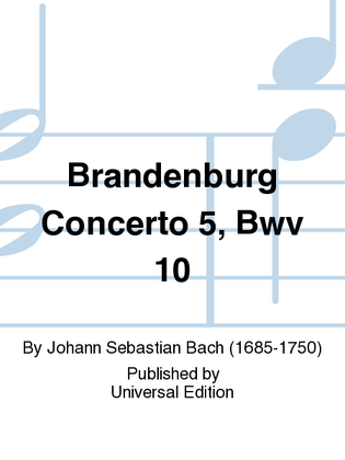 Book cover for Brandenburg Concerto 5, BWV 1050