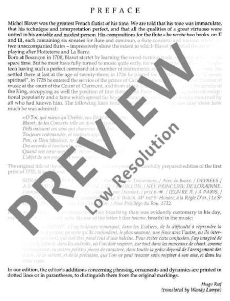 Sonata No. 1 G major Sonata No. 1 G major Flute scores gallery preview page 4