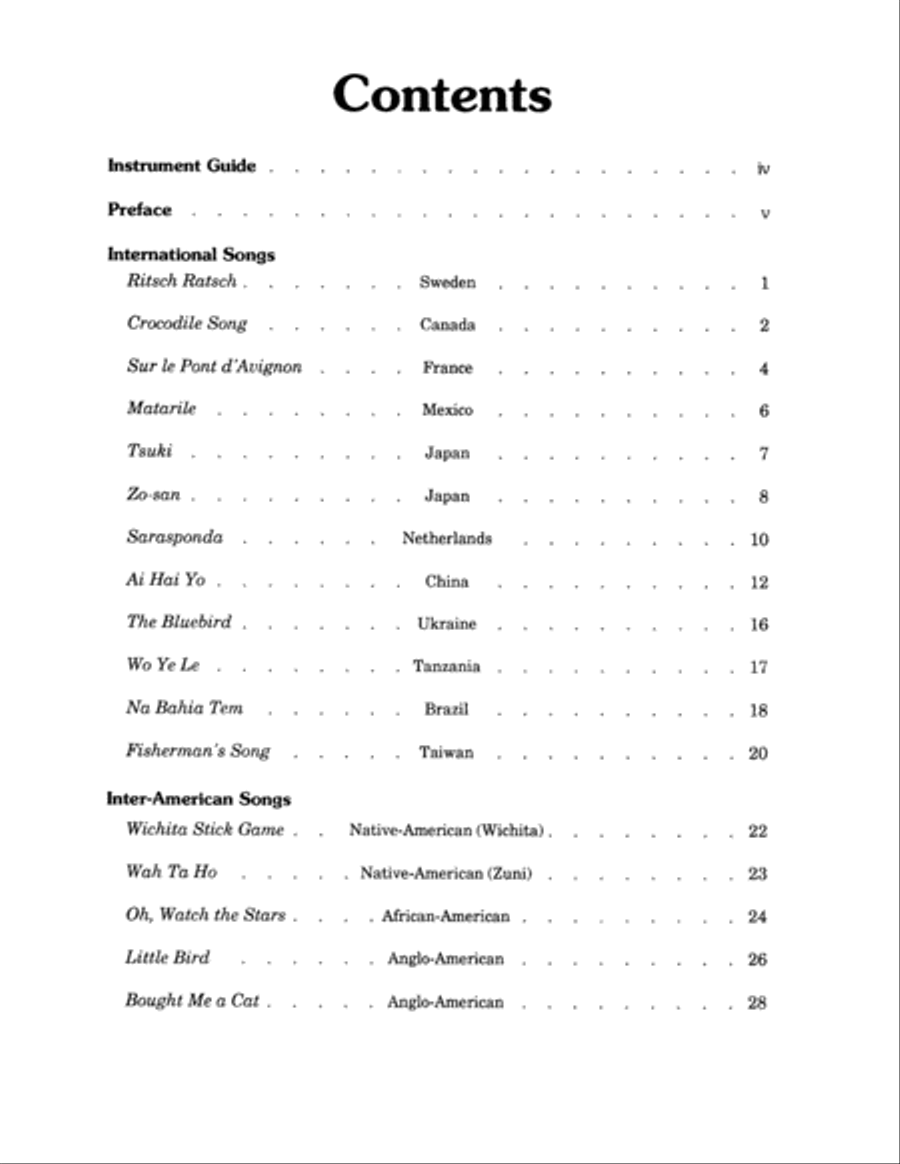 Sing 'Round the World Vol. 2 Unison Choir scores gallery preview page 2