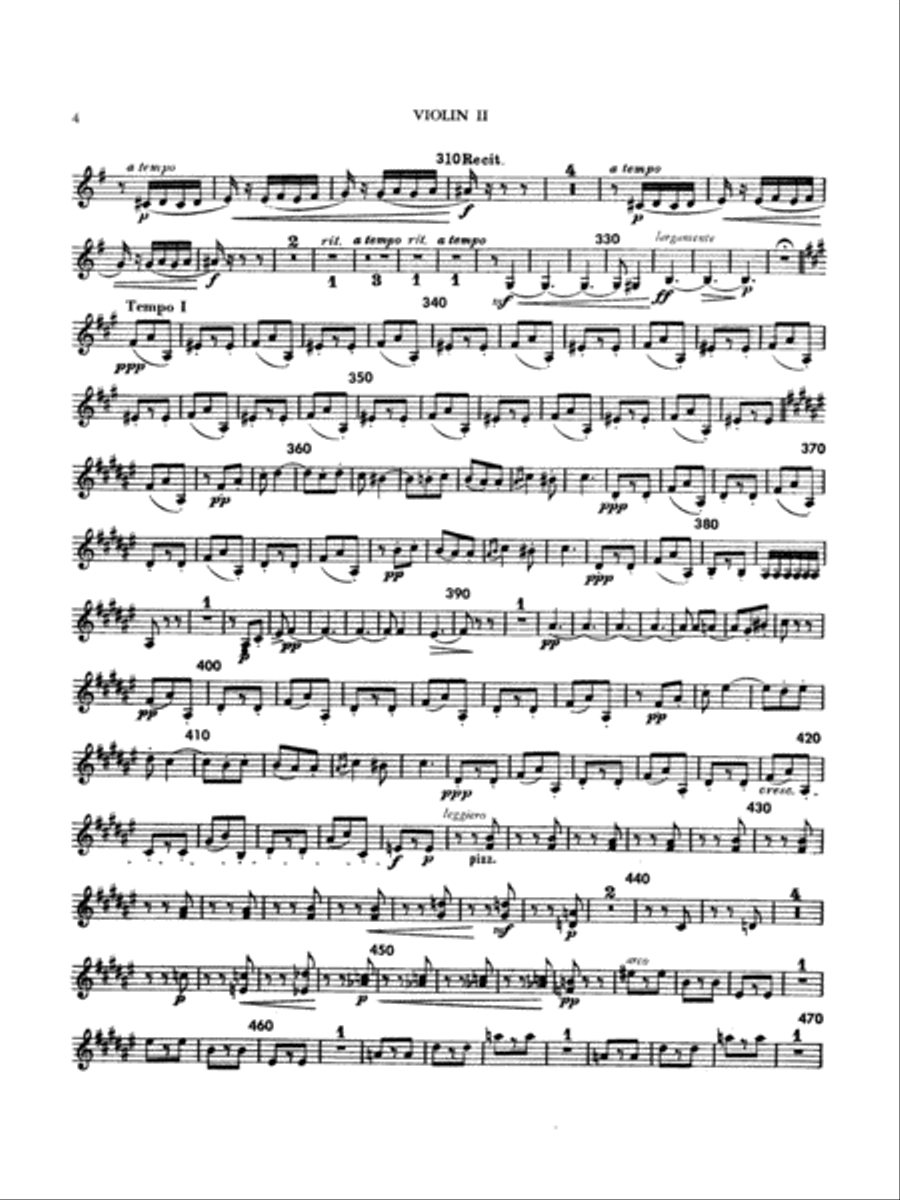 Italian Serenade: 2nd Violin String Quartet scores gallery preview page 4