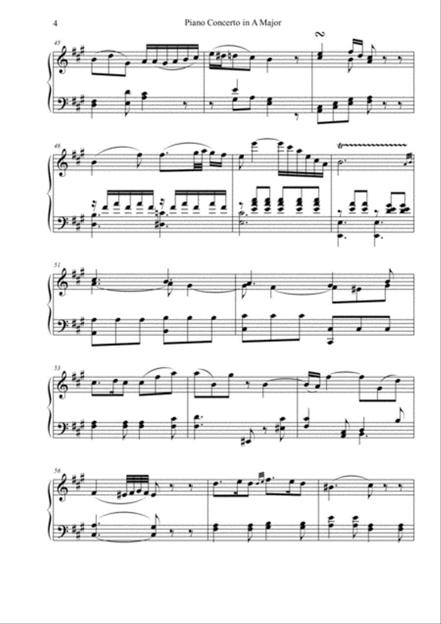 Piano Concerto No. 23 in A Major 