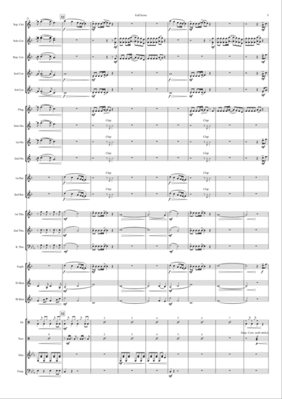 Texas Hold 'em Brass Band scores gallery preview page 5