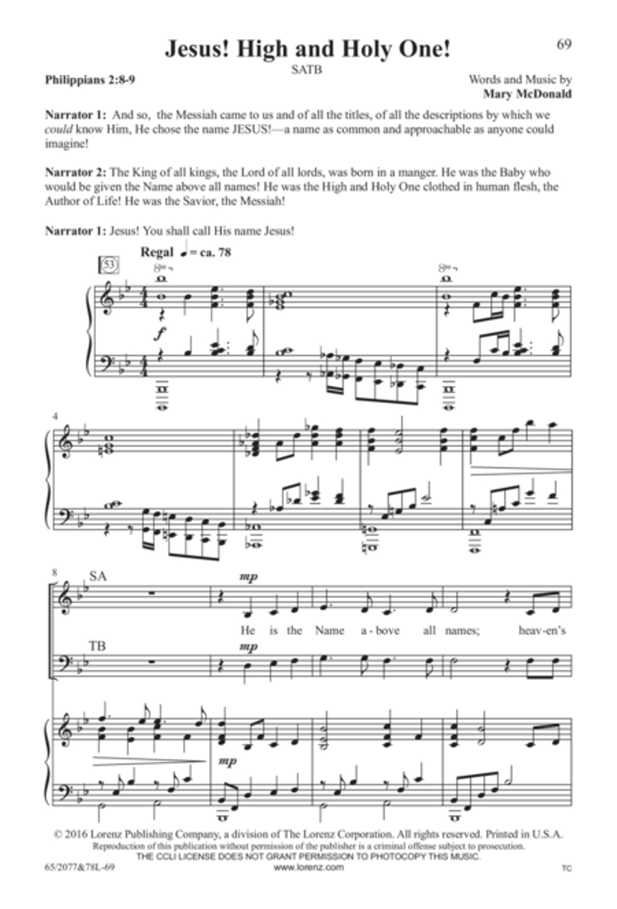 Jesus! - SATB Score with Performance CD 4-Part scores gallery preview page 25