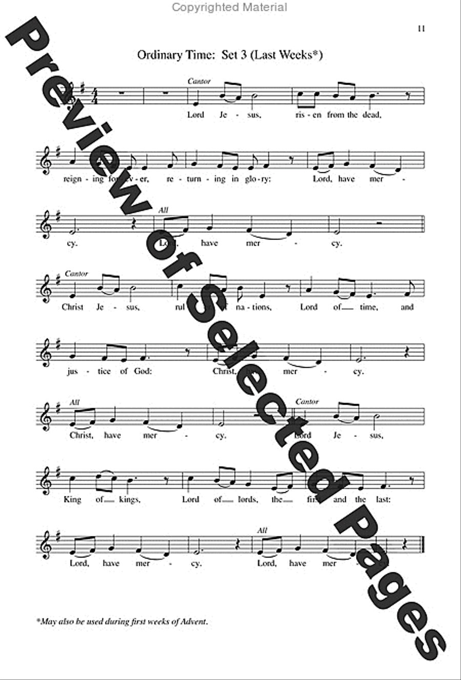 Mass of the Angels and Saints - Choral / Accompaniment Edition 3-Part scores gallery preview page 8