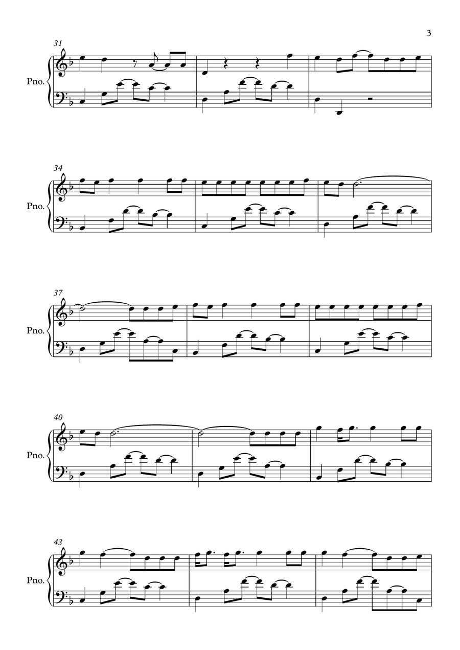 Fake Love Fake Love Piano Solo scores gallery preview page 3