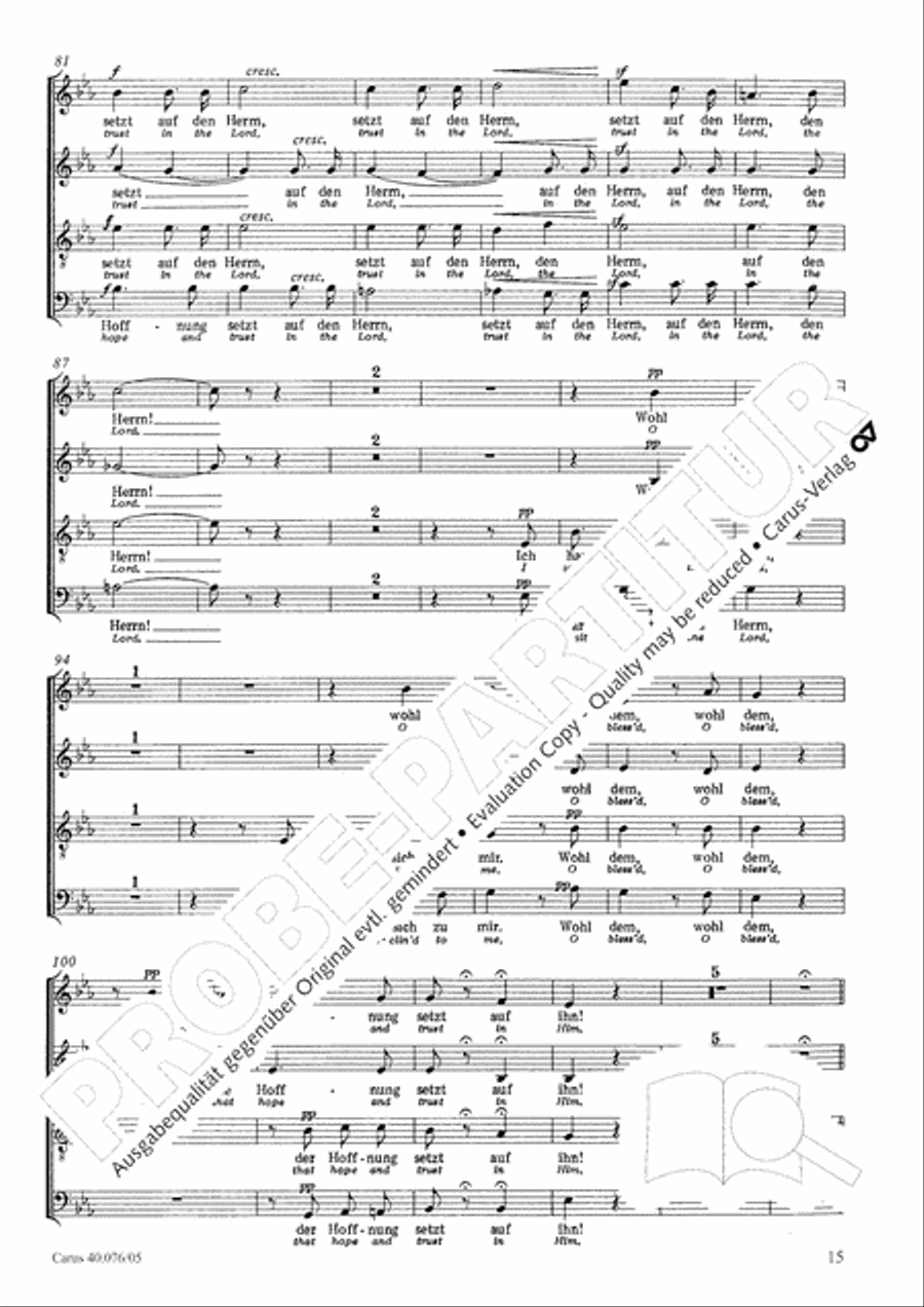 Hymn of Praise, MWV A 18 Hymn of Praise, MWV A 18 SSAATB scores gallery preview page 17