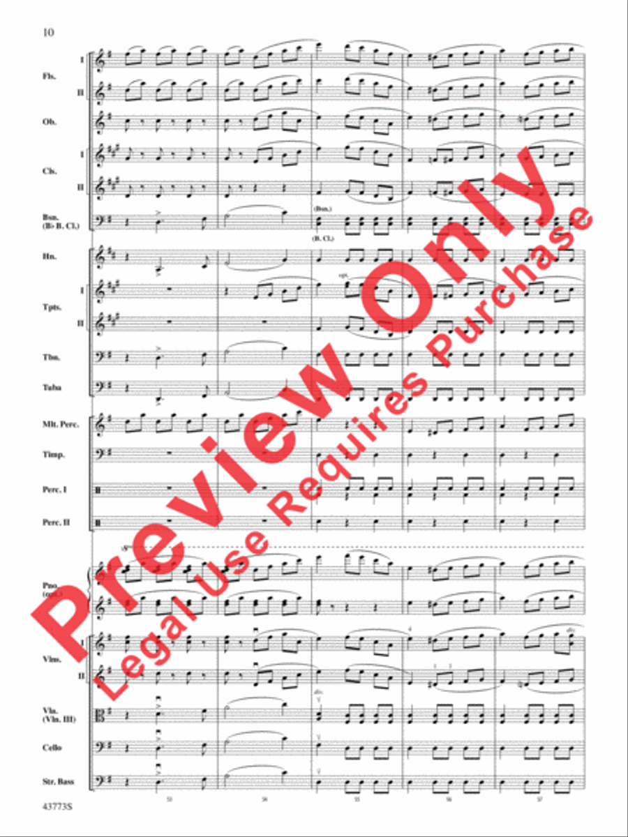 The Beautiful Galatea Full Orchestra scores gallery preview page 11
