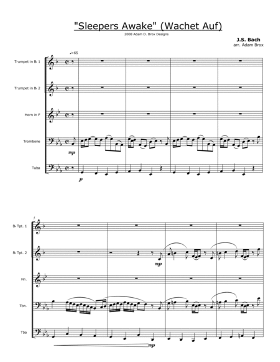 Bach - Wachet Auf (
