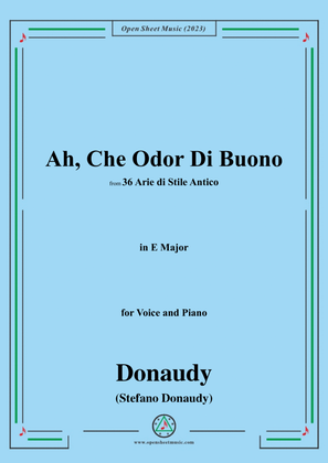 Donaudy-Ah,Che Odor Di Buono,in E Major