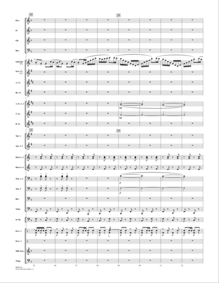 Pie In The Face Polka - Full Score Concert Band scores gallery preview page 5