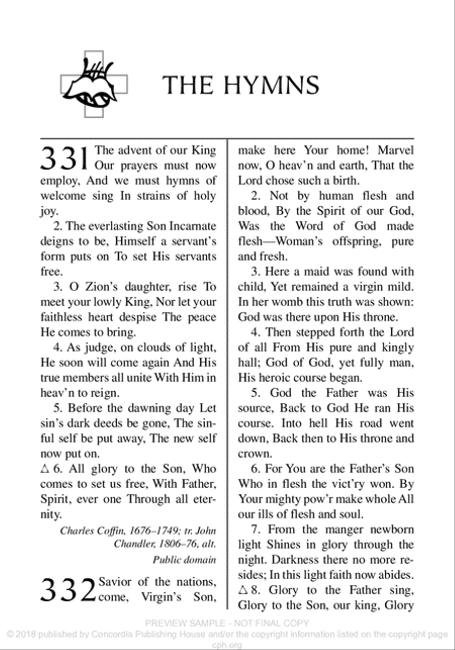 Lutheran Service Book: Psalms and Hymns Pocket Edition Choir scores gallery preview page 11