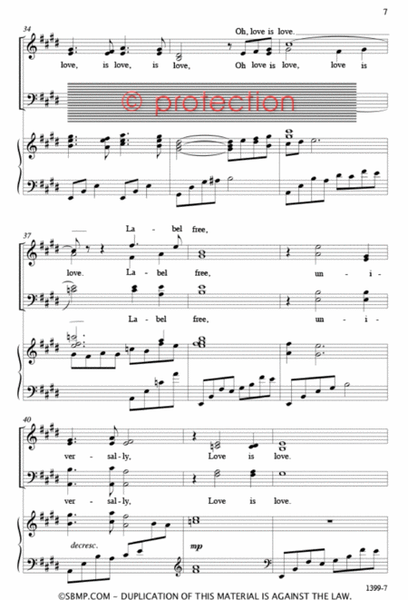 Love is Love - SATB Octavo image number null
