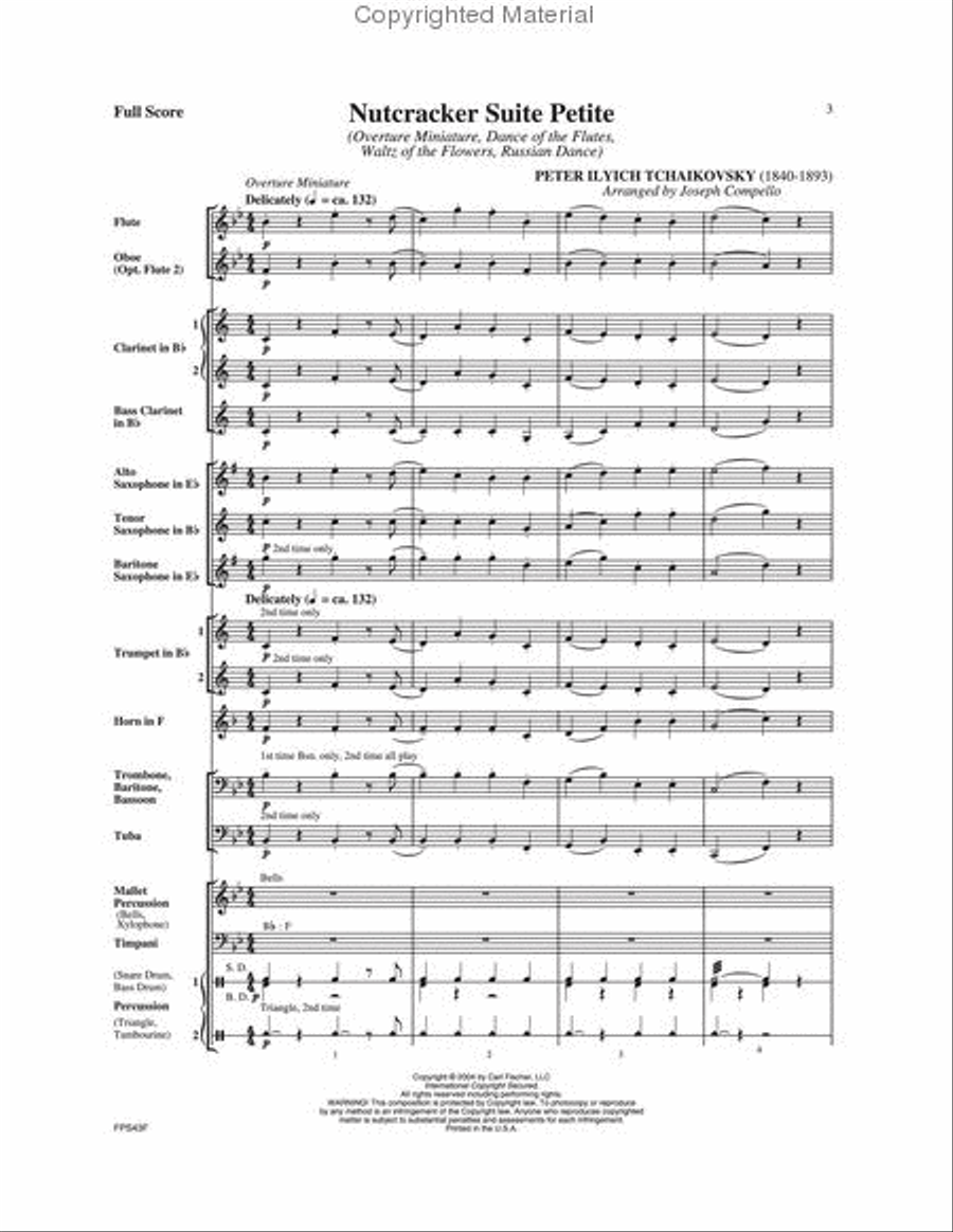 Nutcracker Suite Petite Concert Band scores gallery preview page 2