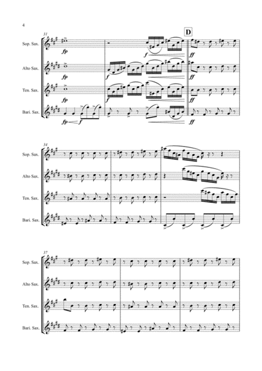 Tokyo Hot Theme for Saxophone Quartet (SATB) image number null