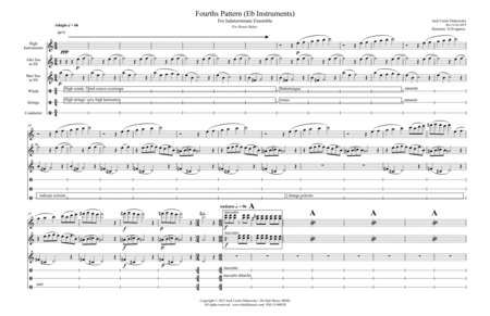 Fourths Pattern (Full Score, Eb Instruments) image number null
