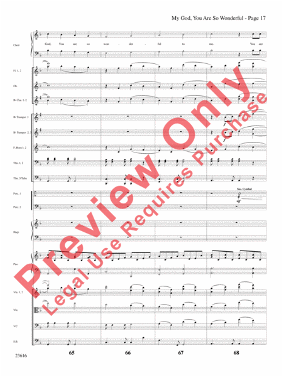 My God, You Are So Wonderful Choir scores gallery preview page 18