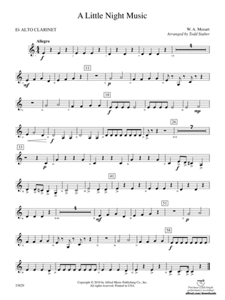 A Little Night Music: (wp) E-flat Alto Clarinet