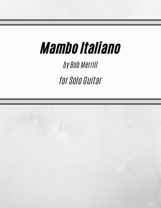 Book cover for Mambo Italiano