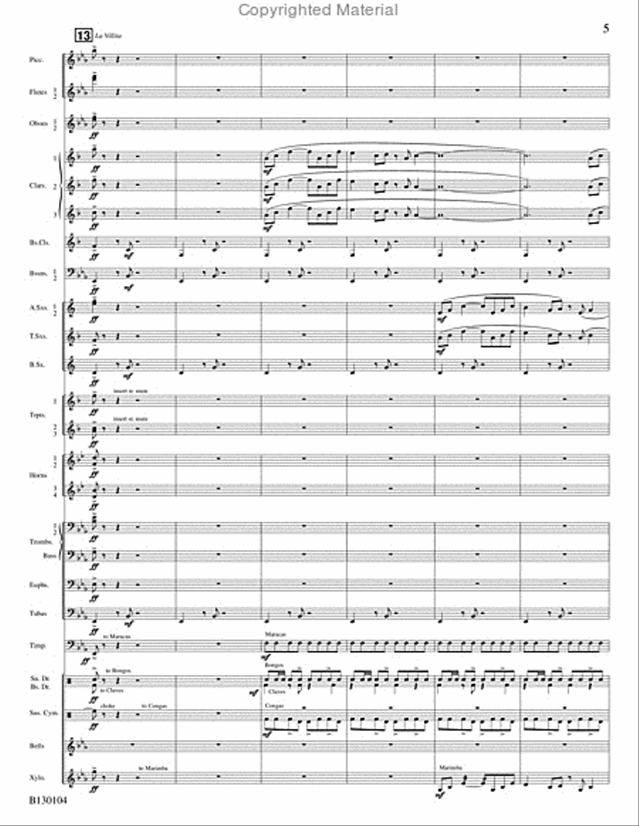 La Fiesta de San Antonio La Fiesta de San Antonio Concert Band scores gallery preview page 6