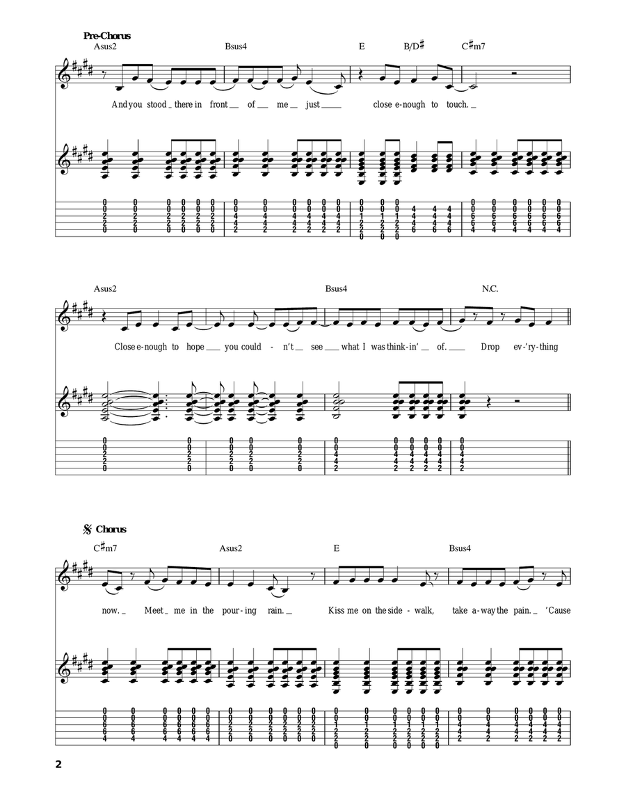 Sparks Fly Sparks Fly Acoustic Guitar scores gallery preview page 2
