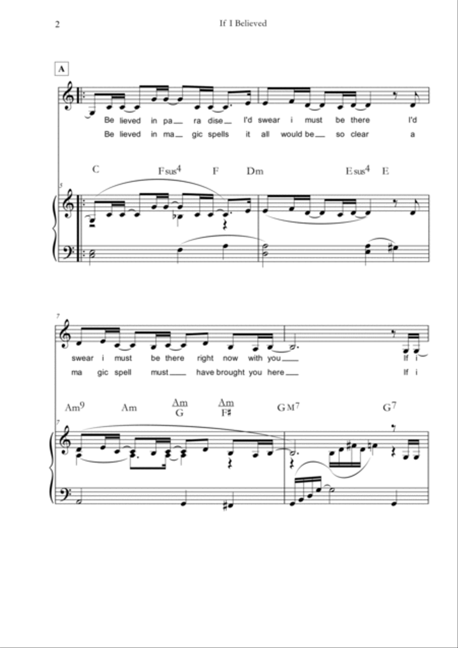 If I Believed Voice scores gallery preview page 4