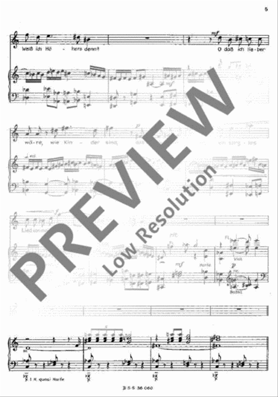Mitte des Lebens Bass Clarinet scores gallery preview page 6