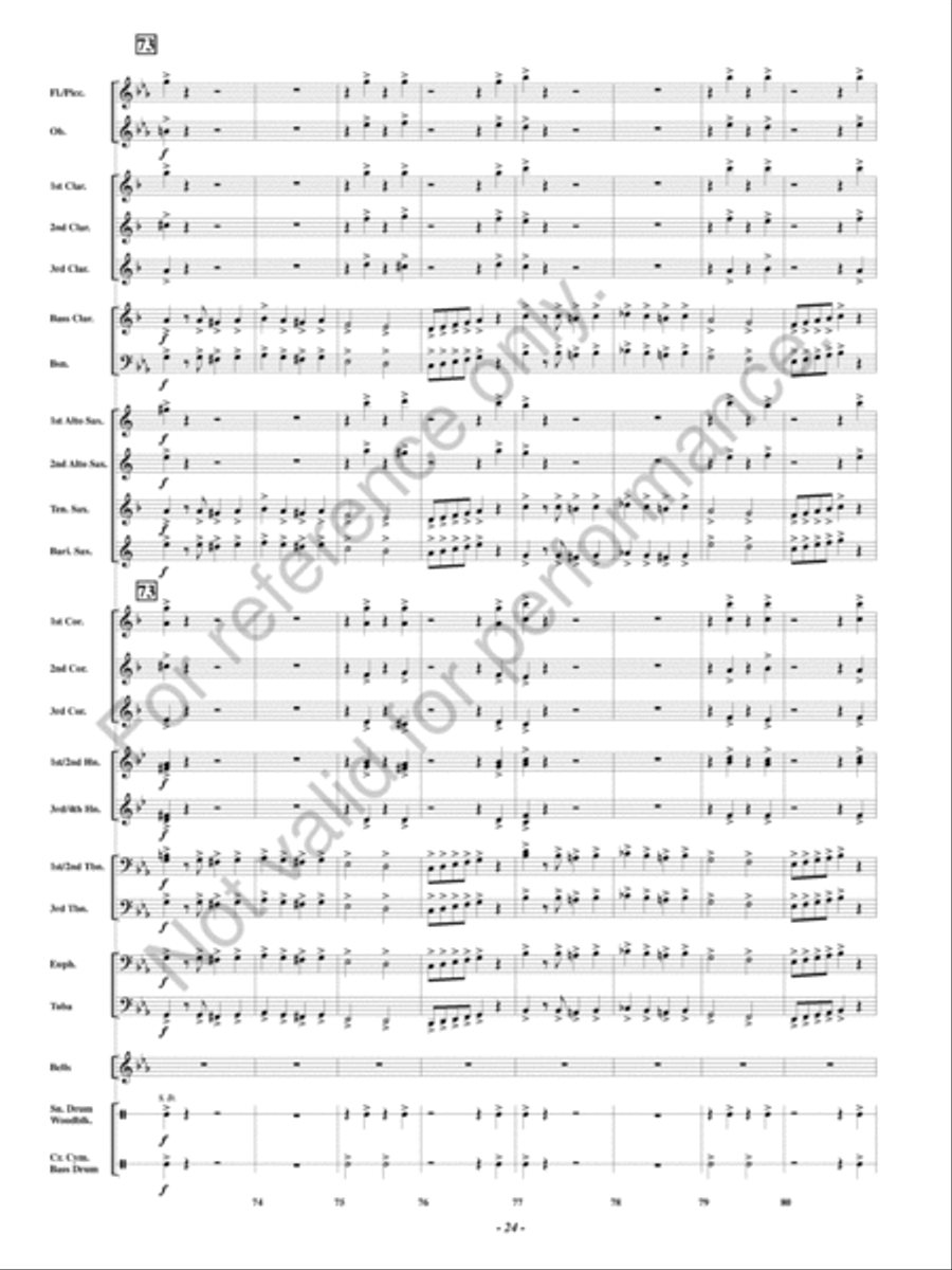 The Huntress Concert Band scores gallery preview page 25