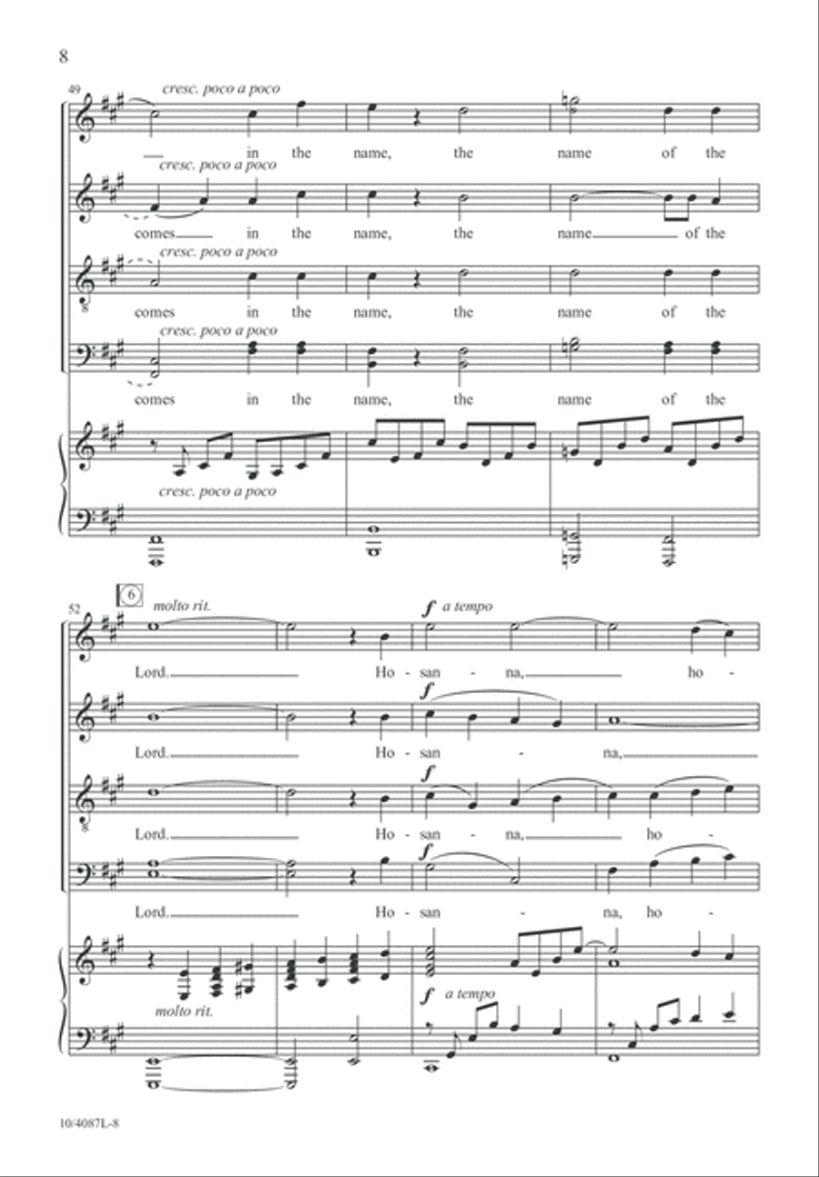 Holy (Sanctus) Divisi scores gallery preview page 9