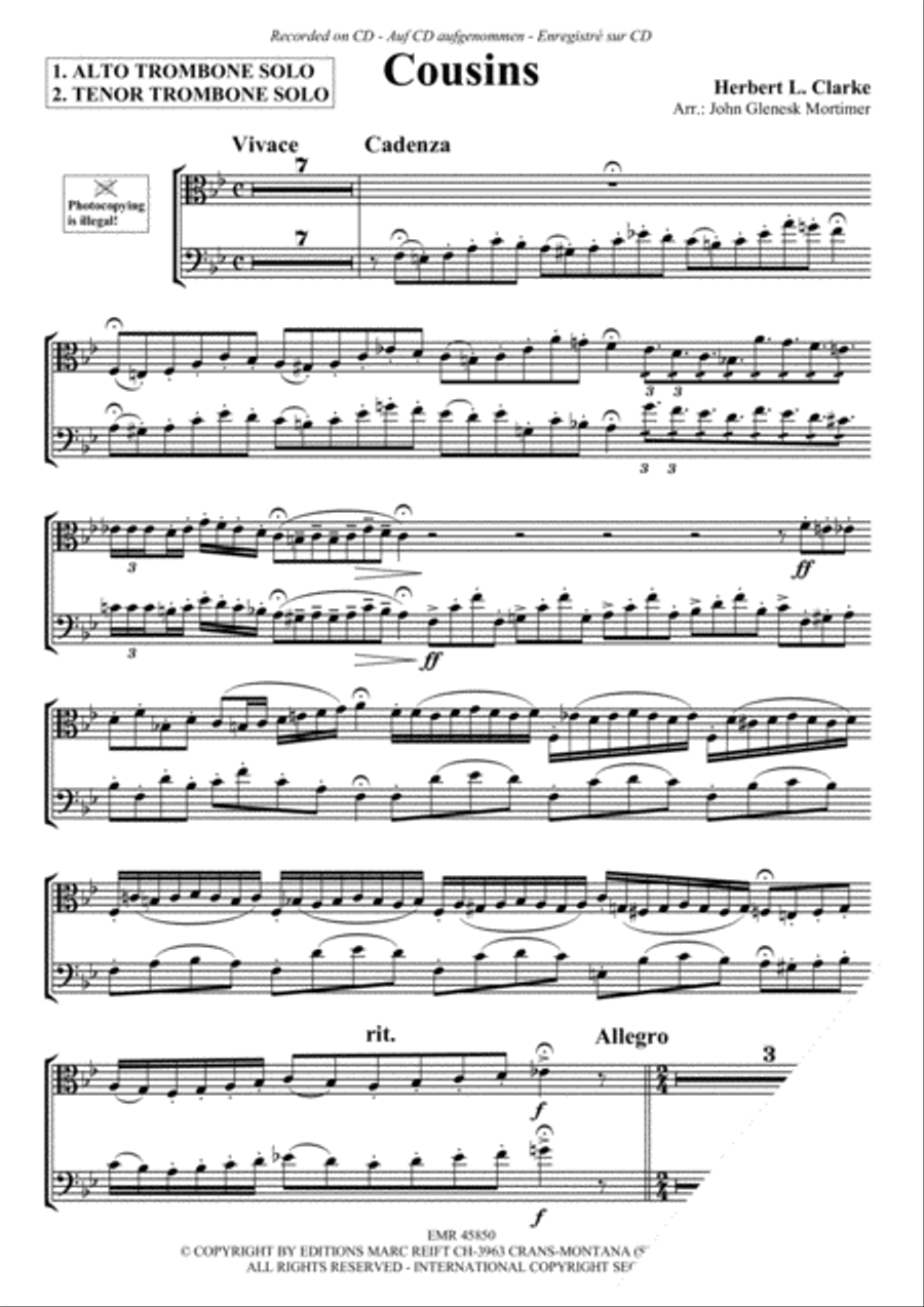 Cousins Piano Accompaniment scores gallery preview page 3
