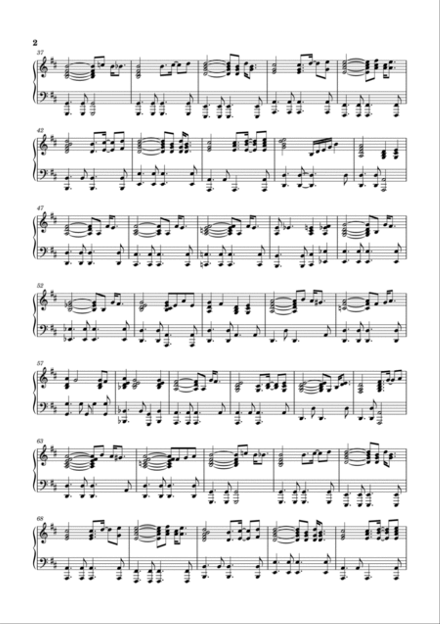 My Way Piano Solo scores gallery preview page 2