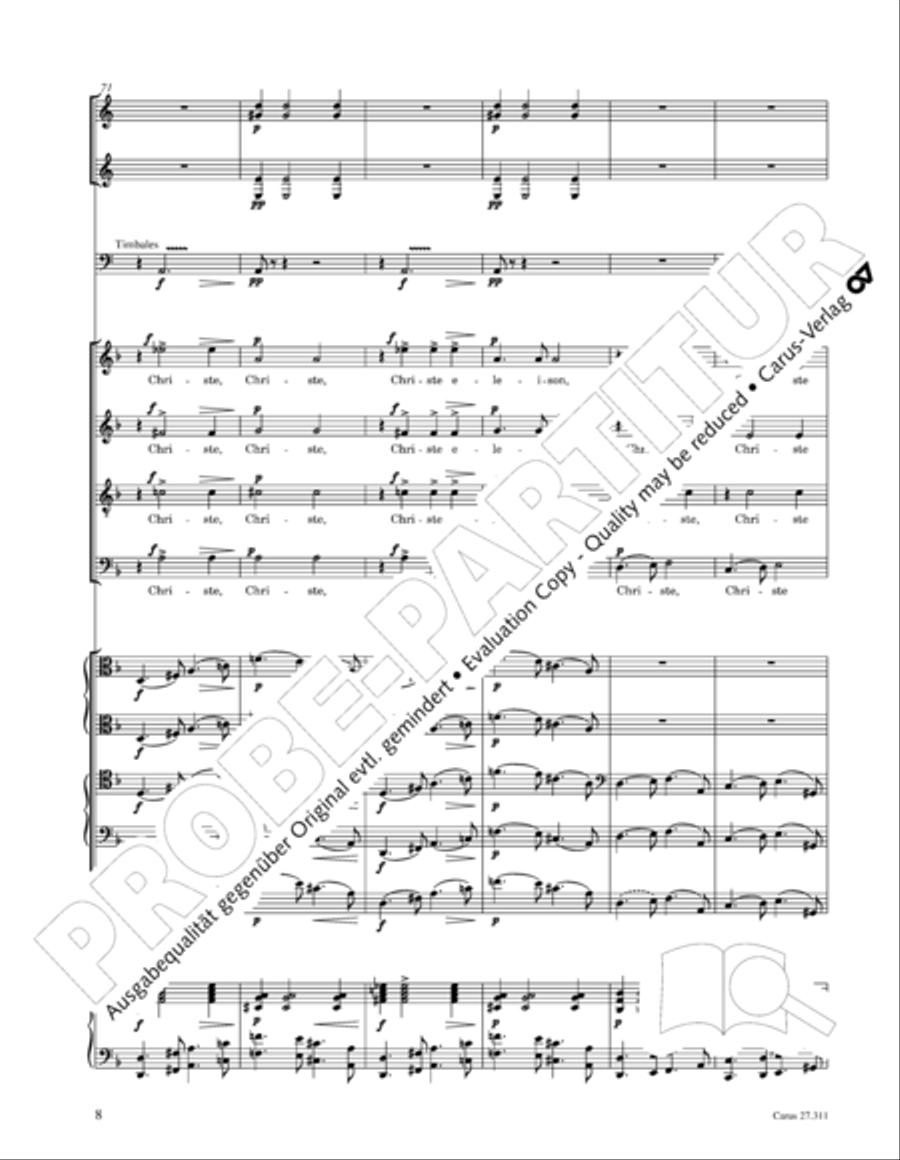 Requiem - church version (Requiem. Fassung mit kleinem Orchester) 4-Part scores gallery preview page 24
