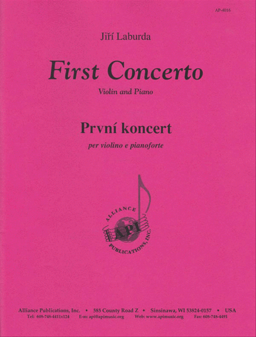 First Concerto/prvni Koncert - Vln Solo