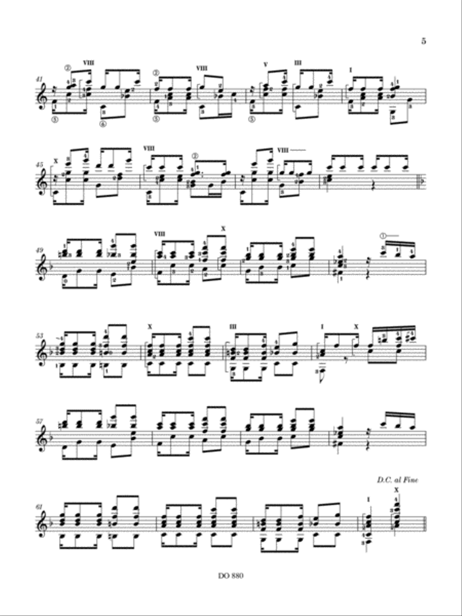 The Music of Ernesto Nazareth Classical Guitar scores gallery preview page 5