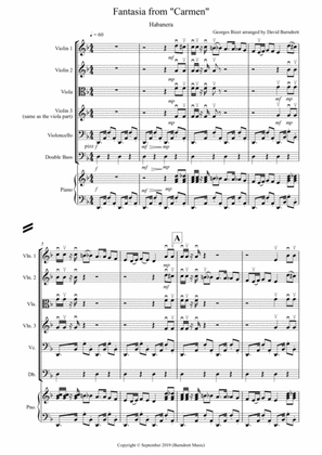 Habanera (Fantasia from Carmen) for String Orchestra