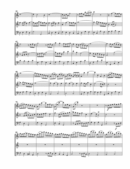 Aria: Halleluja, Stärk' und Macht from Cantata BWV 29 (arrangement for 3 recorders)