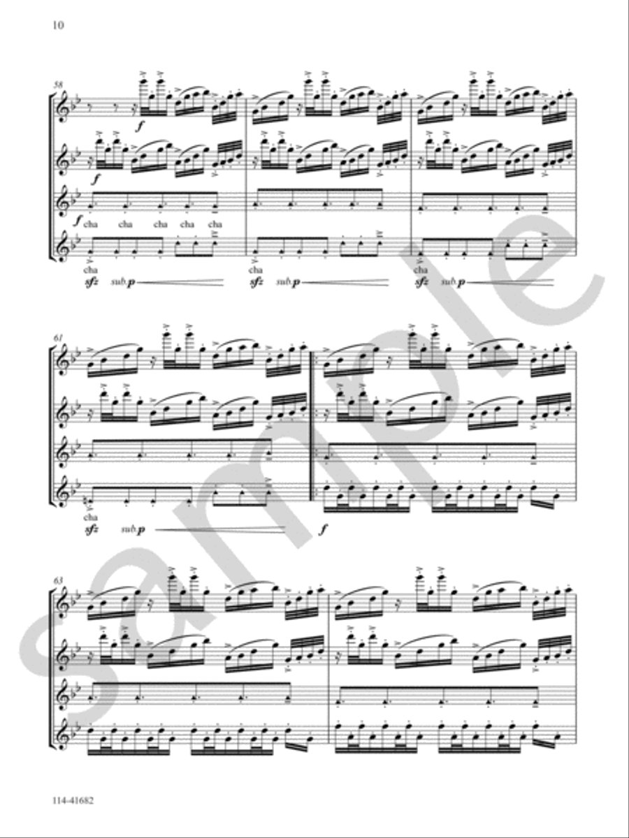 Raga Saat Flute Quartet scores gallery preview page 10