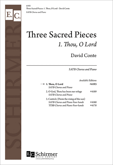 Thou, O Lord (No. 1 from  Three Sacred Pieces )