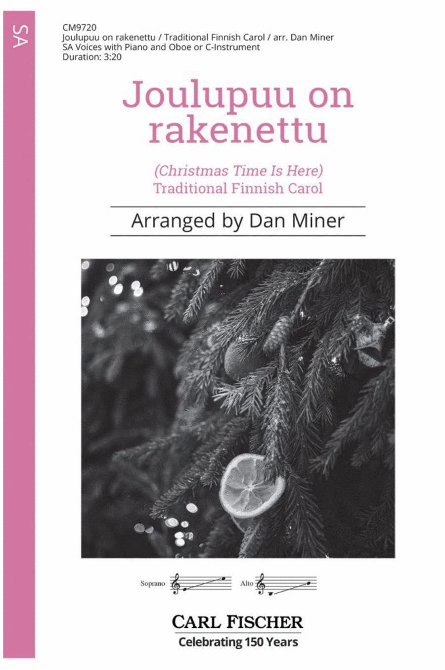 Joulupuu on rakenettu Choir scores gallery preview page 1