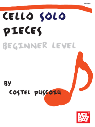 Book cover for Cello Solo Pieces, Beginner Level